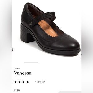 Jambu Vanessa Black Heeled Mary Janes